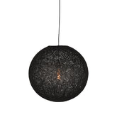 Hanglamp Twist - Zwart - Vlas - M